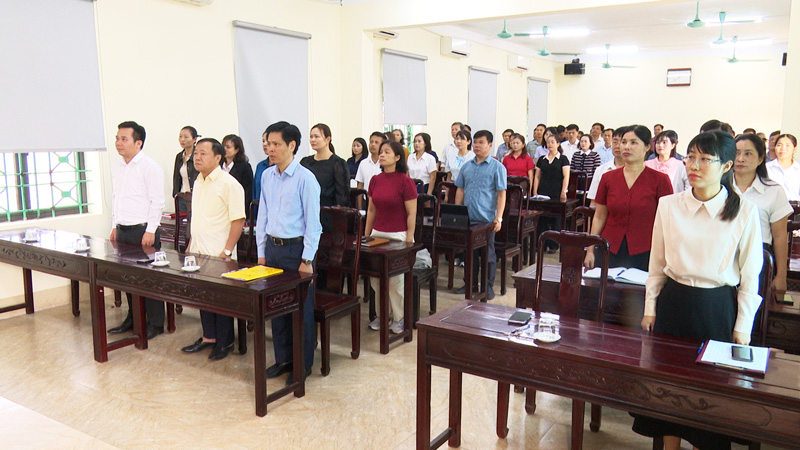 Khai giảng lớp Bồi dưỡng nghiệp vụ công tác Đảng và Giáo dục đạo đức cách mạng năm 2026