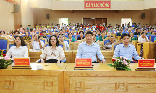 Các đồng chí Lãnh đạo xã Tam Nông