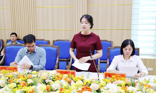 Phòng Văn hóa - xã hội báo cáo các nội dung liên quan