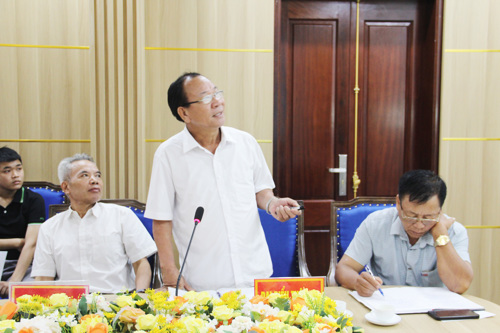Đại diện Thôn 10 phát biểu ý kiến tại hội nghị