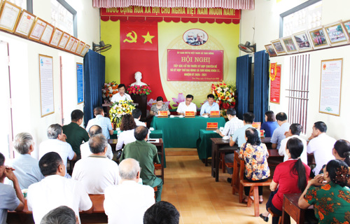 Toàn cảnh buổi TXCT tại NVH Khu 9 Hương Nộn
