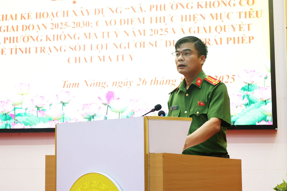 Xã Tam Nông tổ chức kỷ niệm 80 năm ngày truyền thống CAND, 20 năm ngày Hội toàn dân bảo vệ ANTQ