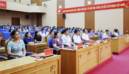 Các đại biểu tham dự hội nghị trực tuyến