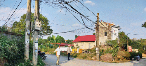 Kiểm tra hệ thống có cáp tại khu 3 Hương Nộn xã Tam Nông