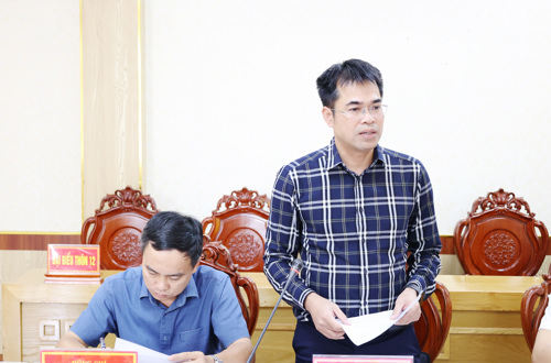 Lãnh đạo Phòng Kinh tế phát biểu tại hội nghị
