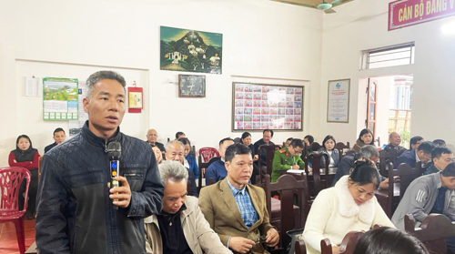 Đại diện cử tri phát biểu ý kiến