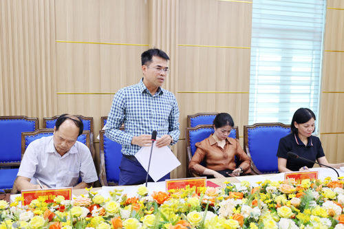 Lãnh đạo Phòng Kinh tế phát biểu tại hội nghị