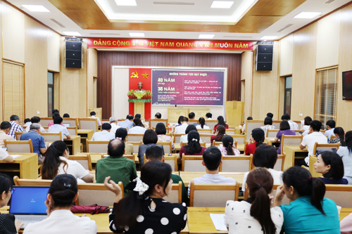 Toàn cảnh tại điểm cầu xã Tam Nông