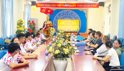 Toàn cảnh buổi gặp mặt đoàn VĐV